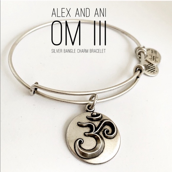 Alex and Ani Jewelry - 🆕 Alex and Ani OM III Silver Bangle Bracelet
